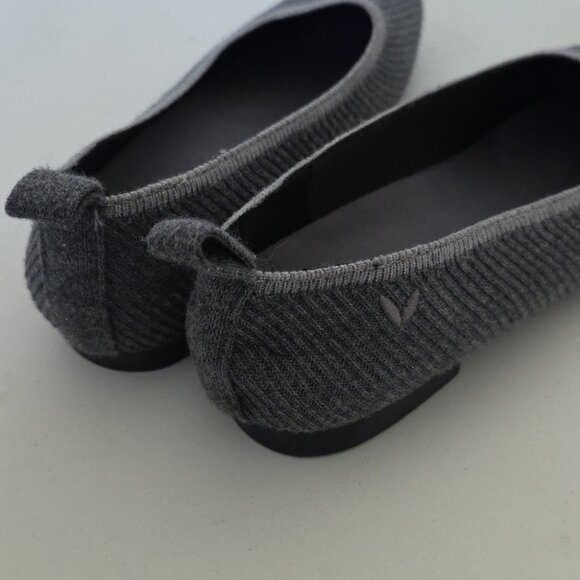 New VIVAIA | Merry Square-toe Flats Gray Sz 36 - Picture 4 of 5
